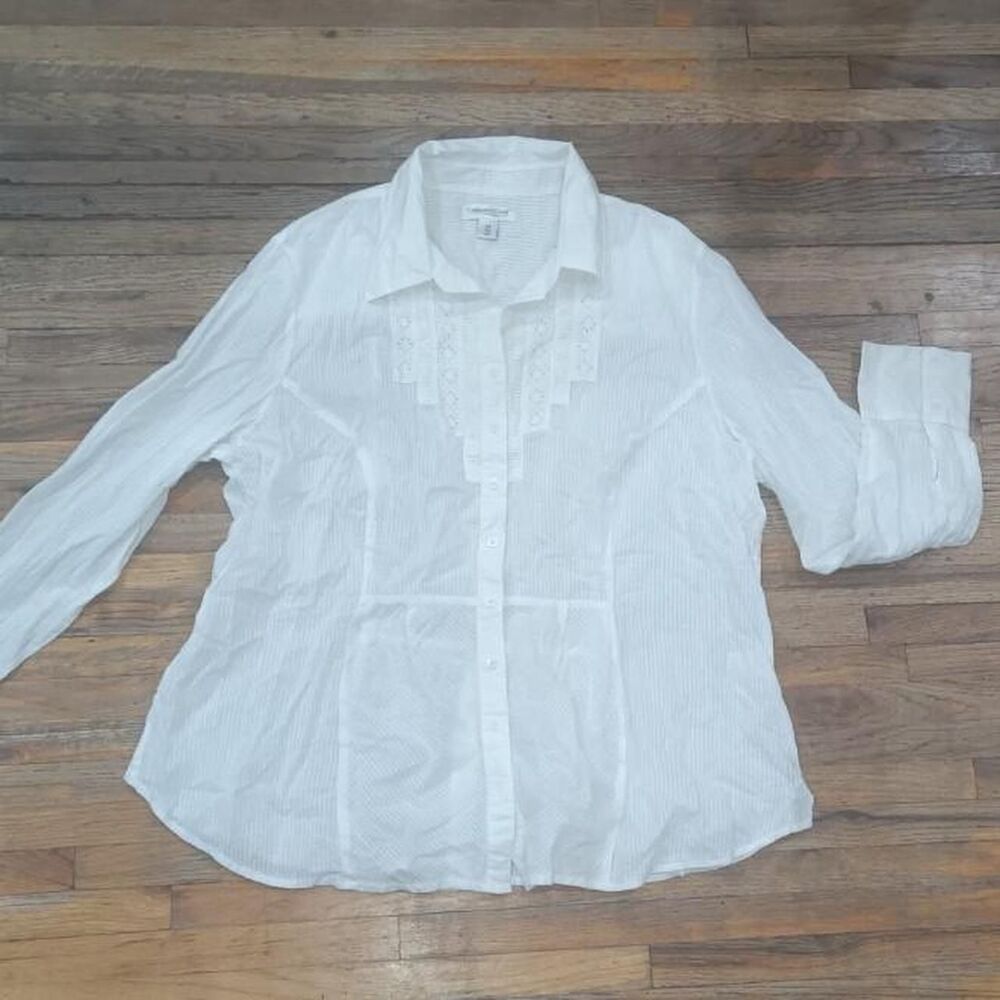 Coldwater-creek Women's White Blouse